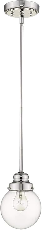 Portsmith 1-Light Polished Nickel Pendant