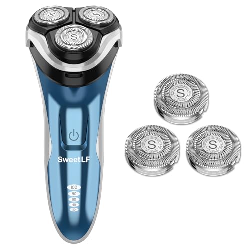 SweetLF Mens Electric Razor and 203D-6A Bundle