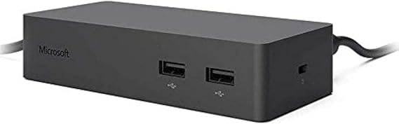 Microsoft Surface Dock for Surface Pro 3, Surface Pro 4, and Surface Book | 4 USB Ports, USB 3.0 Hardware Interface (Black)