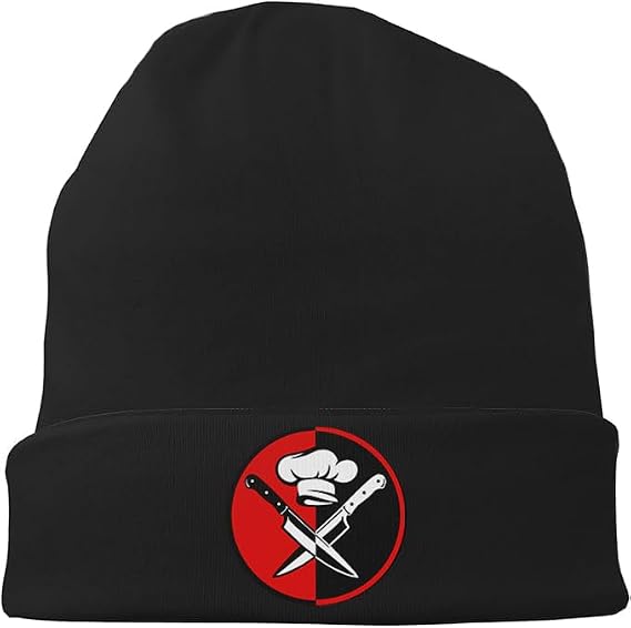 Skull with Flag Black Beanies for Men Caps, Classic Women Warm Beanie Hats for Boy Lightweight Kint Hat Skull Caps