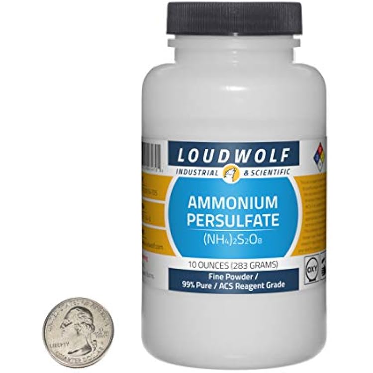 Ammonium Persulfate  10 Ounce Bottle  99% Pure ACS Reagent GradeFine Powder
