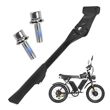 Kickstand Compatible with Ridstar Q20, Q20 Pro, H20pro, High-Strength Thickened Aluminum Alloy E-Bicycle kickstand, Fit 20-22 Inch E-Bicycles, Upgraded Adjustable Non-Slip (2 Screws 4 Metal Washers)