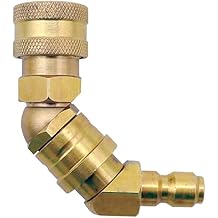 Wand Wizard Adjustable Pressure Washer Attachment Nozzle - Rotating Adjustable High Pressure Spray Tip - 1/4"