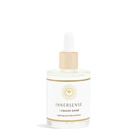 INNERSENSE Organic Beauty - I Create Shine Glossing Serum (1.7oz) | Glossing Serum | Delivers Mirror Shine, Smooths Flyaways + Softens | Non-Toxic, Cruelty-Free, Clean Haircare