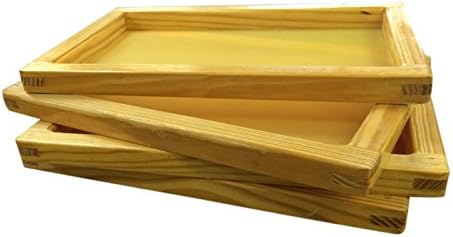 Silk Screen Frame (8x12") with SAATI 110 Mesh, (3 Pack)