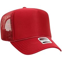 OTTO Cap 5 Panel High Crown Foam Front Mesh Back Trucker Hat, One Size