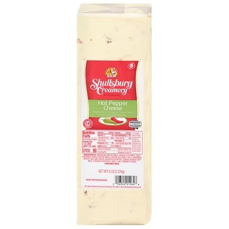 Shullsburg Creamery Cheese-N-Hot Pepper, 5 Pound Loaf