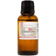 Geranium Essential Oil 1 fl oz (30 ml) Glass Bottle 100% Pure Essential Oil - GreenHealth