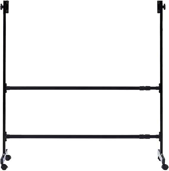 Mobile whiteboard Black Mobile Stand with 4 Wheels, Portable Rolling Metal Easel for Office Classroom Home,Dry Erase Board, Stand Only