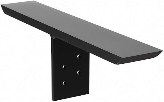 The Original Granite Bracket T-Bracket Hidden Countertop Support Bracket Aluminum 18 Inches Heavy Duty Support for Granite, Quartz, Stone Surfaces (1 Count)