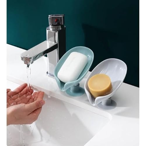 orhanucuzluk Water Removal Solid Soap Dispenser with Suction Cup, Plastic Sponge Removal Soap Dispenser Soap Box