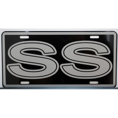 SS Super Sport Metal Novelty Reproduction Sign Compatible with Chevy Camaro Nova Chevelle El Camino Impala Hot Rod American Muscle Car Classic Custom Garage Bar Man Cave Collection Wall Art Gift