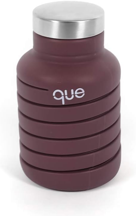 que Collapsible Water Bottle 20 oz Frozen Plum