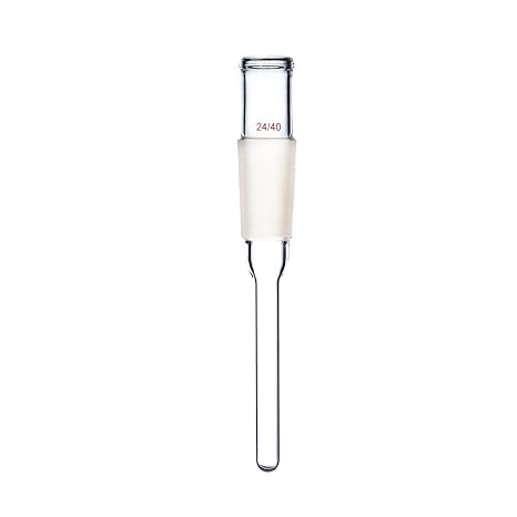 100mm 24/40,Glass Thermometer Adapter,10cm Stem Tube,Total Length Approx 180mm,Lab Glassware