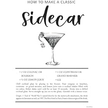 Typography Signs Wall Art, Sidecar Custom Framed Home Decor, 12x16, 50 Custom Frame Options
