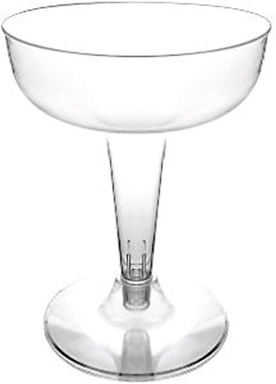 6-ct Pack of Plastic Champagne Glasses, 4-oz.