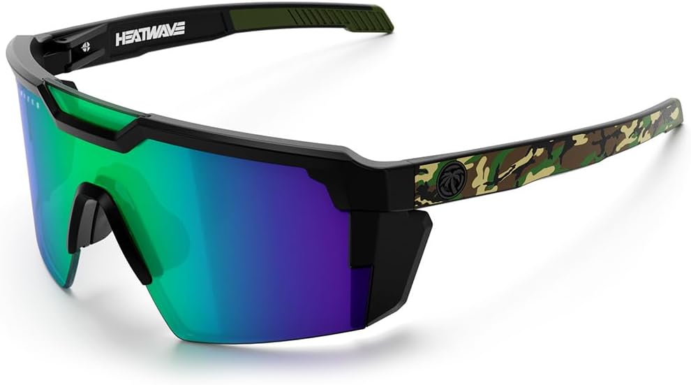 Heat Wave Visual Future Tech Z87+ Polarized Custom Sunglasses, Woodland Camo, One Size