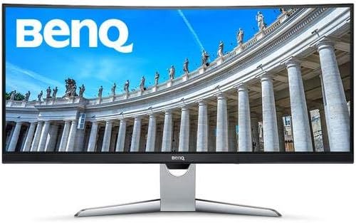 BenQ EX3501R Ultrawide Wide 35 Inch QHD 100 Hz Curved Gaming Computer Monitor with AMD FreeSync, Brightness Intelligence Plus, USB-C, HDMI and DP for Optimum Gaming Experience
