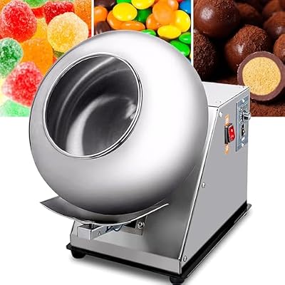 CHRISK Automatic Tablet Coating Machine Chocolate Coating Machine,Sugar Coating Machine,Small Commercial Mini Chocolate Panning Machine