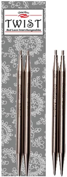 CHIAOGOO 7504CG-2.5 4-Inch Twist Red Lace Interchangeable Tips, 2.5/3mm