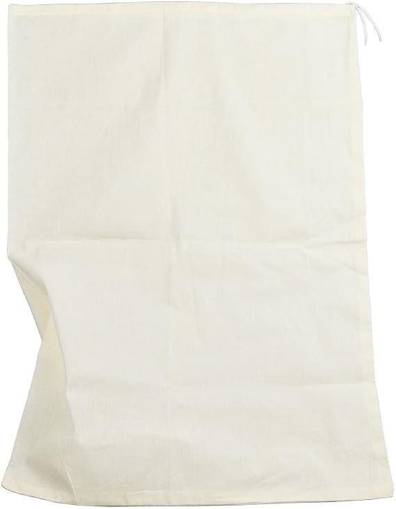 Reusable Cotton Muslin Straining Bag Fine Mesh Food Strainer Filter Bags for Nut Milk, Juice, Cheesecloth, Yogurt, Home Brewing, Hop Bags (35cm x 25cm)