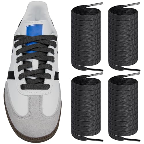 Endoto 2 Pairs Shoelaces for Adidas Samba OGADVLT, Flat Shoe Laces Replacement Laces for Sneaker Shoes