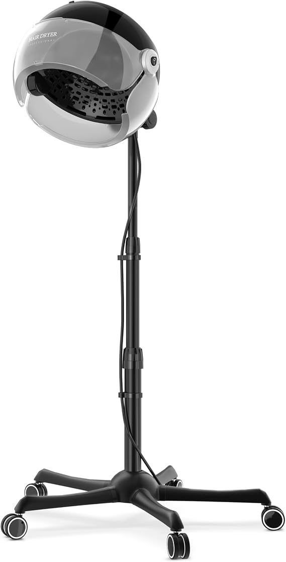 SalonDepot Professional Ionic Hooded Hair Dryer 1875W Gray