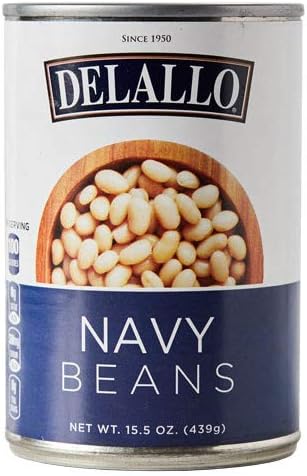 DeLallo Navy Beans 15.5 oz. (6 pack)