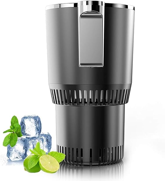 Home & Car Cup Cooler Warmer Quick Electric Cooling Cup -3C~58C Heat and Cold Insulation Drink Cooler Cup Coffee Warmer for Office/Road Trip