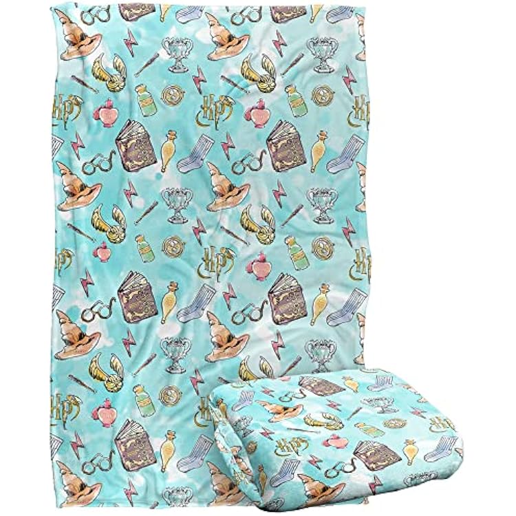 Harry Potter Water Color Pattern Silky Touch Super Soft Throw Blanket 36 x 58,Water Color Pattern