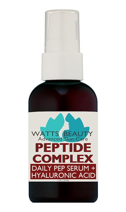 Multi-Peptide Face Serum, Smooth Lines & Skin Bounce, 1 oz | Weightless Serum Layers Easily Under Creams, Smooth Makeup Primer, Visibly Softens the Look of Lines on Face, Neck, Hands