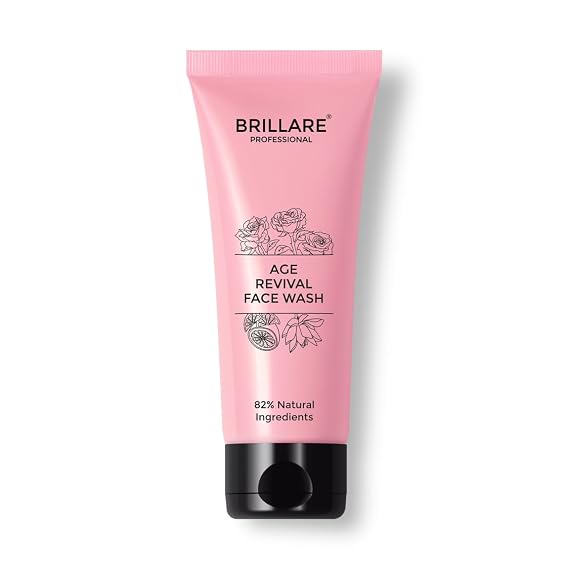 BRILLARE Professional Age Revival Natural Face Wash With Indian Rose and Lotus (100 ML)