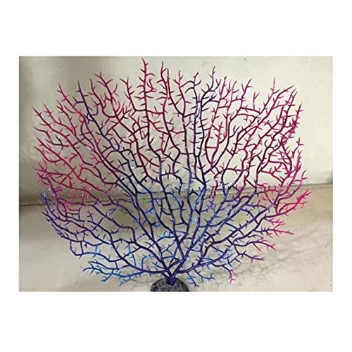 Lily Brown Artificial Coral Branch Faux Coral Aquariums Ornament Fish Tanks Landscape Sea Fan Coral Decorations Artificial Coral Branch