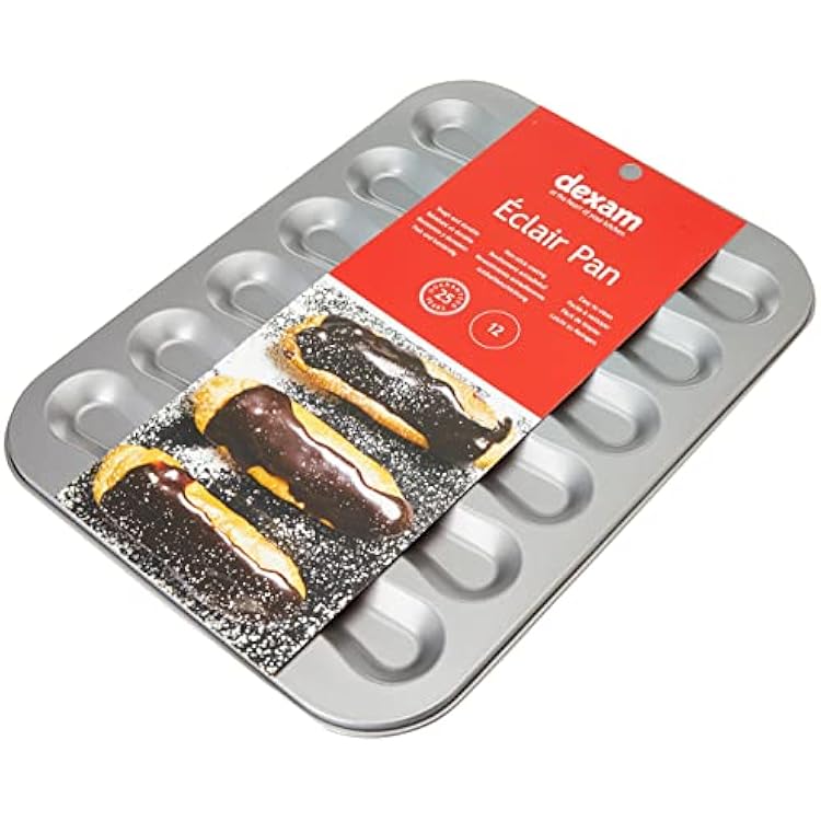 Dexam Eclair Pan Non-Stick 12 Cup, Grey