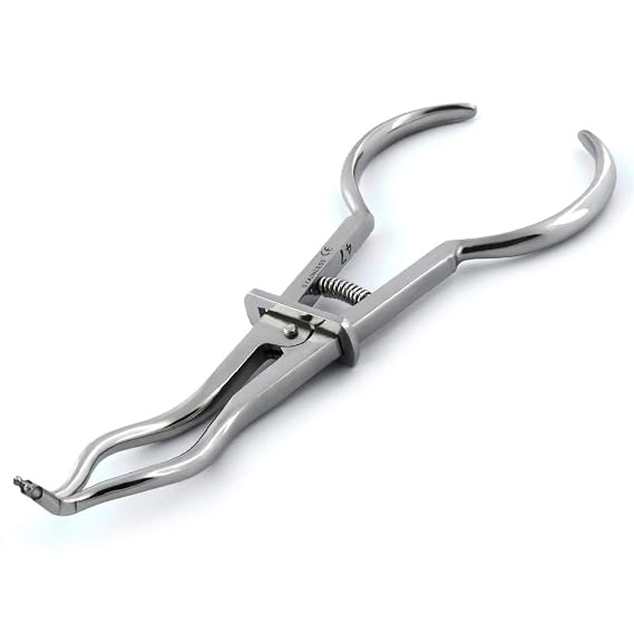 Brewer Rubber Dam Clamp Forceps 17.5cm Endodontic Dental Instruments