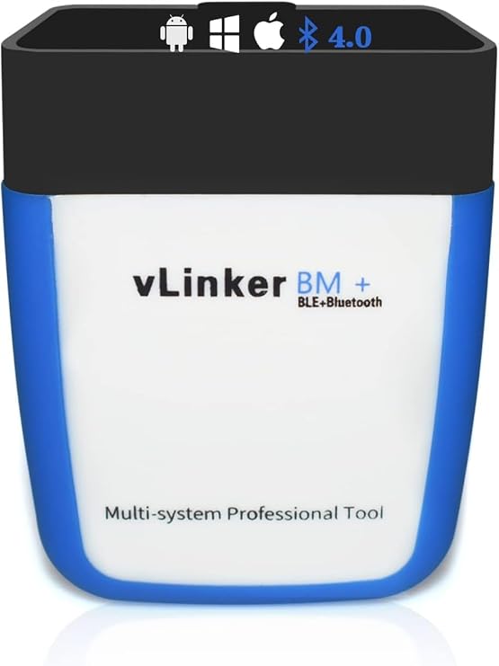 vLinker BM+ OBD2 Bluetooth Diagnostic Scan Tool OBDII Car Scanner for iOS Android and Windows - Made for BimmerCode