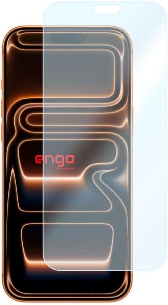 Engo Apple iPhone 17 Pro İle Uyumlu Ekran Koruyucu Şeffaf, Dayanıklı Esnek Yapılı Kırılmaz 9h Nano Cam Koruma 6.3 Inç