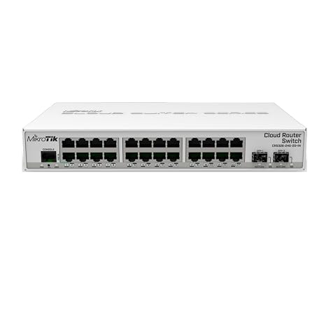 Mikro Tik Mikrotik CRS326-24G-2S+in Cloud Router Switch with 24x Gigabit Ports and 2X SFP+ Cages