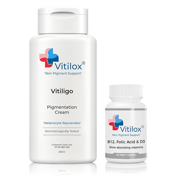 Vitilox Vitiligo Rejuvenating Cream and Vitamins