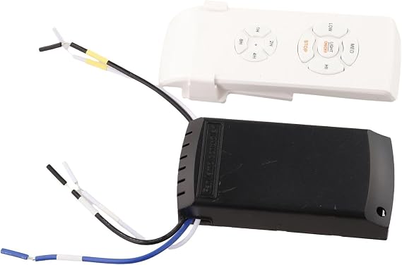 Ceiling Fan Light Remote Control Kit, Wireless and Timer Controller for AC Ceiling Fans, Compatible with Forward Reverse Airflow Settings