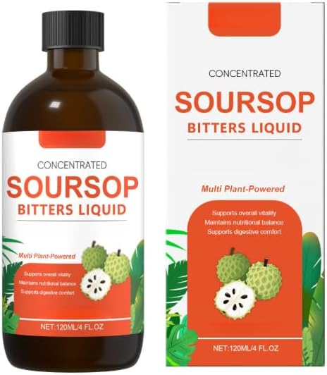 Soursop Bitters - Sugar-Free Formula - Supports Digestive and Immune Health - Relieves Stress - Supports Sleep - Non-GMO