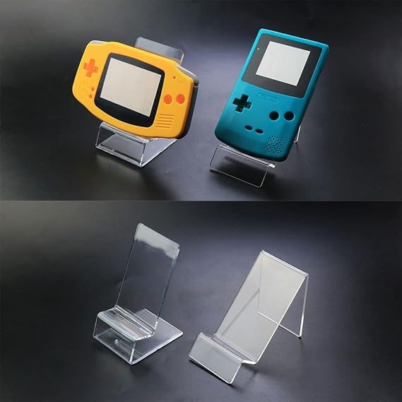 Console Exhibition Bracket for GB GBP GBC GBA PSP PSV 3DS 2DS Clear Plastic Stand Shelf Window Counter Display Showcase (B)