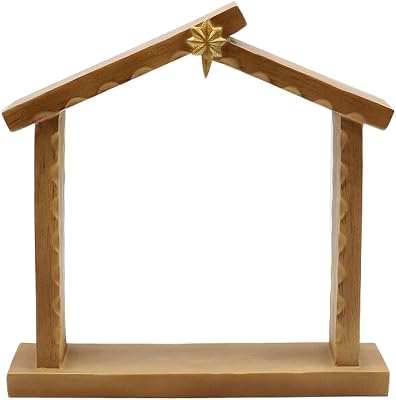Comfy Hour Figurine, Christmas Manger Decor Brown