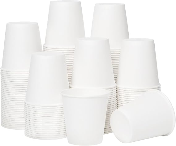 RACETOP 3 oz Bathroom Paper Cups, 200 Pack, Disposable Mouthwash Cups