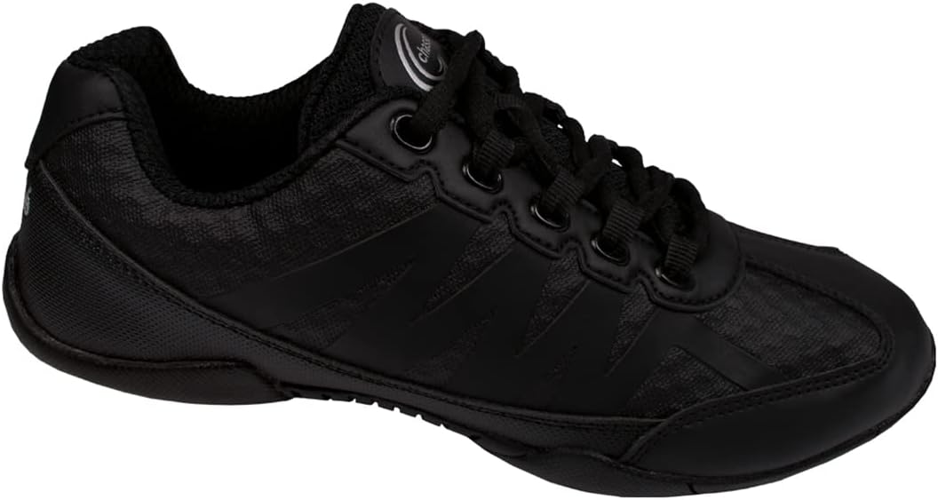 chasse Apex Cheerleading Shoes - White and Black Cheer Shoes for Girls