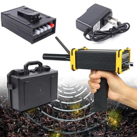 Xuthusman 1000M Long Range Gold Mini Metal Detector GR-100 LED Digital Screen Detector with Voice Alarm for Silver Gold