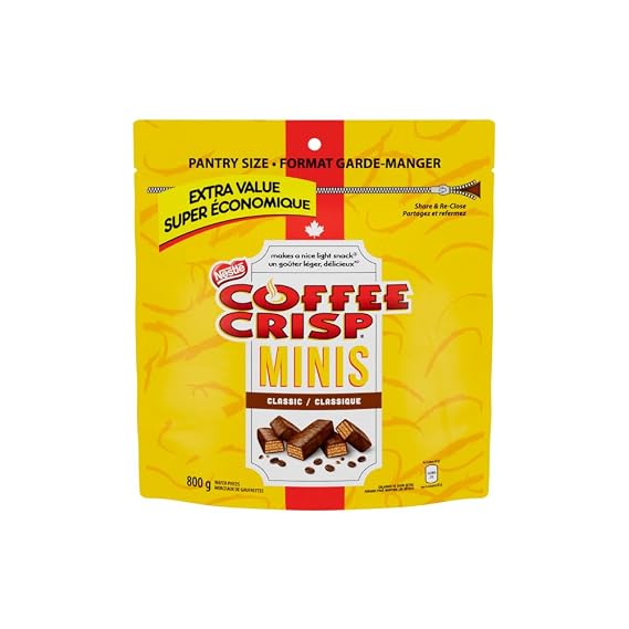 Coffee Crisp Classic Minis, Extra Value, 800g/1.75 lb. Bag