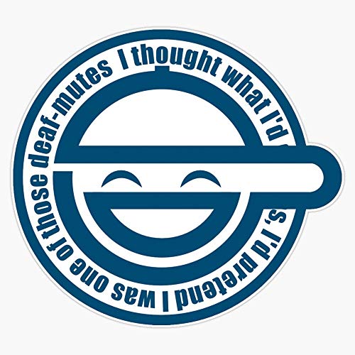 Laughing Man - Ghost in The Shell Vinyl Waterproof Sticker Decal Car Laptop Wall Window Bumper Sticker 5