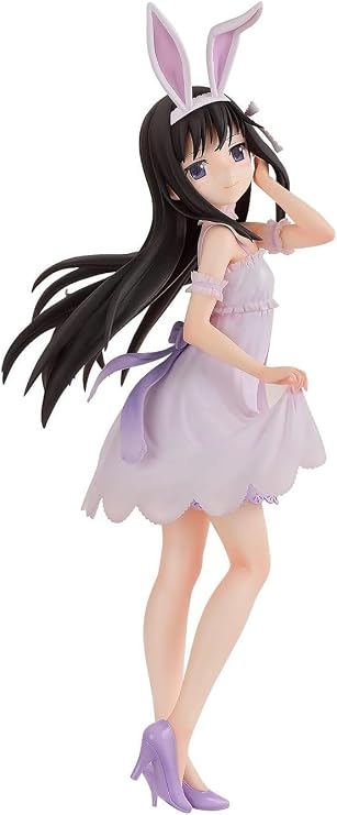 Freeing Puella Magi Madoka Magica: The Movie: Rebellion: Homura Akemi (Rabbit Ears Version) 1:4 Scale PVC Figure, Multicolor (F51027)