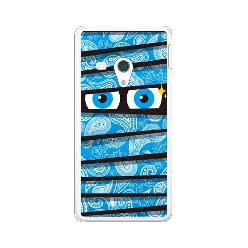 YESNO Mummy Paisley Saxophone Blue Clear  for AQUOS SH-M01Rakuten Mobile RSHM01-PCCL-201-N203